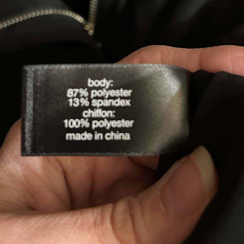 Lane Bryant Chiffon/Sheer Sheeves Black Blazer 16 - Picture 9 of 10